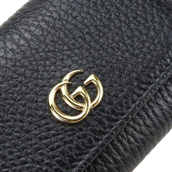 GUCCI Black Leather GG Marmont Wallet - Picture 5 of 11